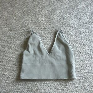 sage green hollister tank/bralette